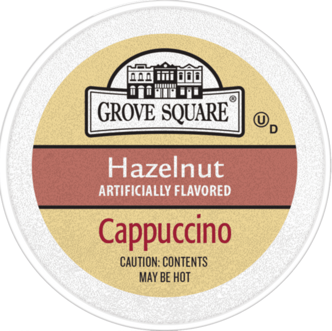 Grove Square Hazelnut Cappuccino Single Serve cups