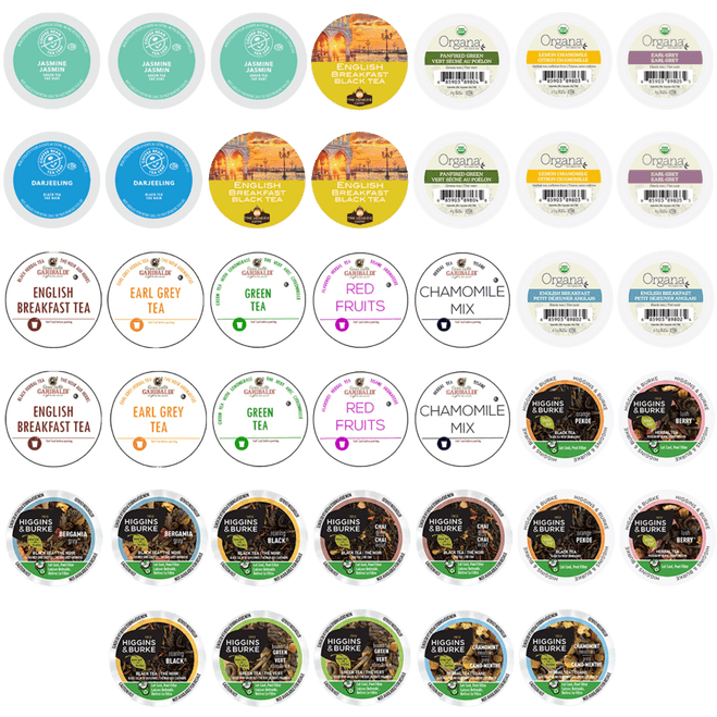 Tea Single-Serve Cups Variety Pack Sampler