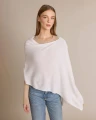 Claudia Nichole Cashmere 4-in-1 Topper in white.