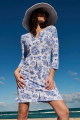 Coolibar Oceanside Tunic Dress with 3/4 Sleeve UPF 50+ | Island Pursuit | Free shipping over $100