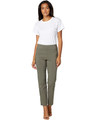Image of woman wearing Krazy Larry Pull-On Ankle Pants in Olive 