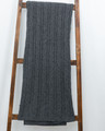 Claudia Nicole  Cozy Cable Throw made of 100% Cashmere in Graphite 