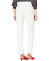 Back view of Krazy Larry Microfiber Skinny Pull-On Pants in white