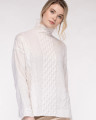 Alashan Cashmere Cashmere Nell Luxe Cable Funnel in White