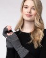 Alashan Cashmere Cashmere Essential Fingerless Glove in Graphite