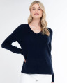 Alashan Cashmere 100% Cashmere Santa Monica Easy Pullover in Indigo