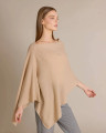 Alashan cashmere  Cashmere Draped Dress Topper in Chai