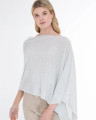 Alashan cashmere  Cashmere Draped Dress Topper in Cloud 