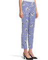 Krazy Larry Pull-On Ankle Pants in Lilac Flowers 