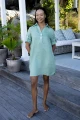 HIHO Women's Sophia Roll-Up Sleeves Linen Dress