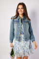 Sail to Sable's Puff Sleeve Denim Jacket