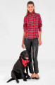 Gretchen Scott's Duke of York Comfy Cozy Red Plaid Shirt 