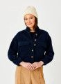Suzy D London Women's Fluffy Jacket With Front Pocket