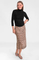 Gretchen Scott's Khaki Waxing Crescent Skirt 