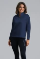 IBKÜL Micro Waffle Knit 1/4 Zip Pullover