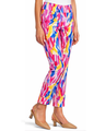 Krazy Larry Pull-On Ankle Pants in Pink Abstract