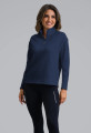 Ibkul Women's Micro Waffle Knit 1/4 Zip Pullover