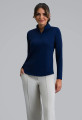 Ibkul Women's Solid Long Sleeve Mock Neck Top