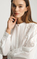 Mavi Pintuck Embroidery Eyelet Long Sleeve Shirt