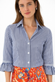 Gretchen Scott Women's Priss Brooks Stripe Blouse
