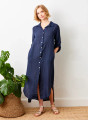 Suzy D London's Larino Linen Button Dress 