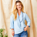 Suzy D London's Jayla 3/4 Sleeve Top