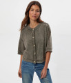 Michael Stars Women's Marlow Mineral Wash Cardigan
