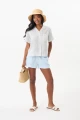 HiHo Maddie 100% Linen Camp Shirt is