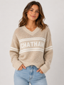 Pearl and Camo St Barths Chatham Cotton Crochet Sweater
