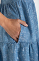Liverpool Los Angeles Tiered Flutter Sleeve Dress