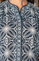 Liverpool Los Angeles Flutter Sleeve Button Front Knit Top
