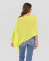 Alashan cashmere  Cashmere Draped Dress Topper in Day Glow