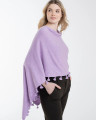 Claudia Nichole cotton cashmere topper in Lavender Ice