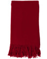 100% Cashmere The Essential Throw  in Claret 