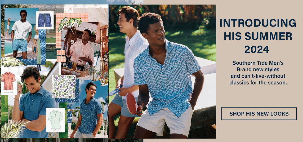 Introducing SOuthern Tide's Men Summer 2024  shop now 