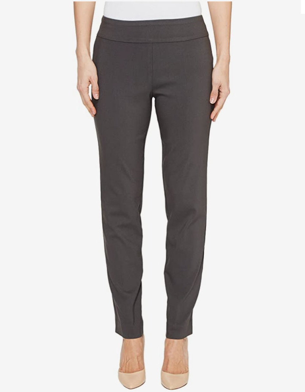 Pull-On Ankle Pants - Grey