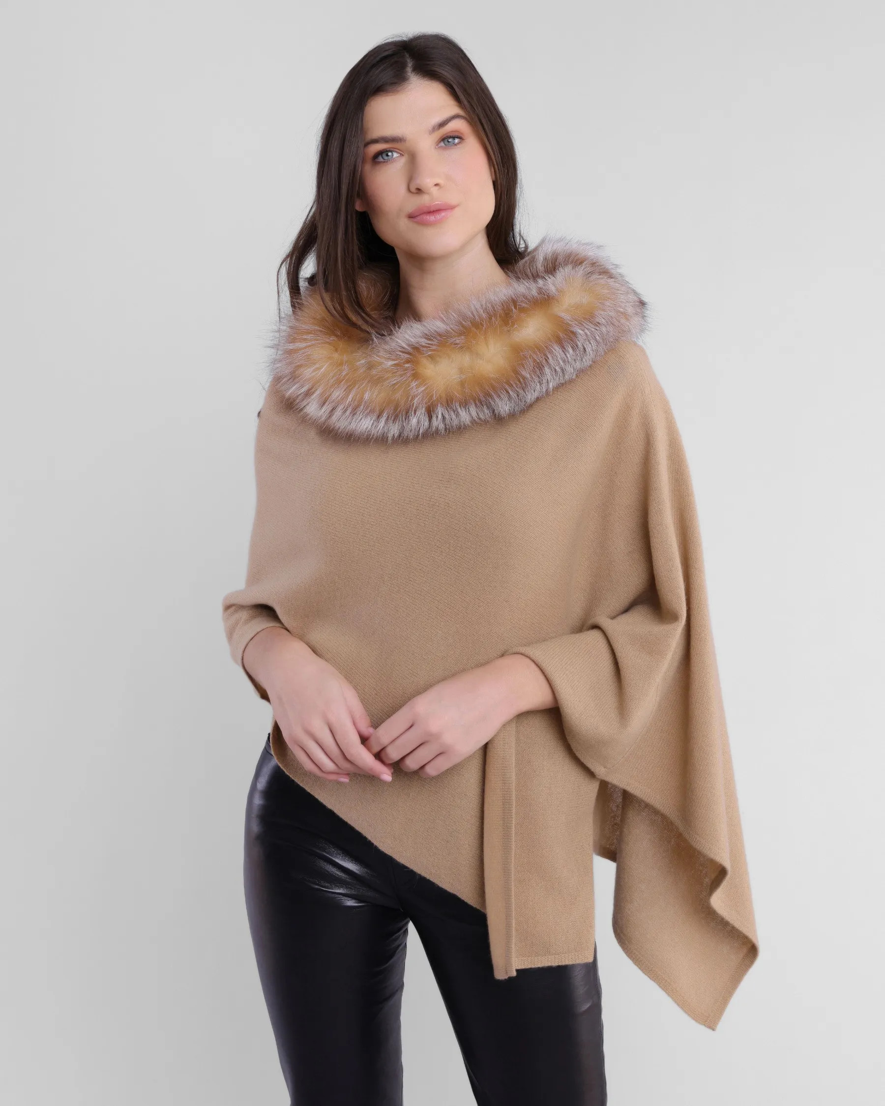 Claudia Nichole Women's 100% Cashmere White Cream Crew Neck Cable-Knit Sweater – Small