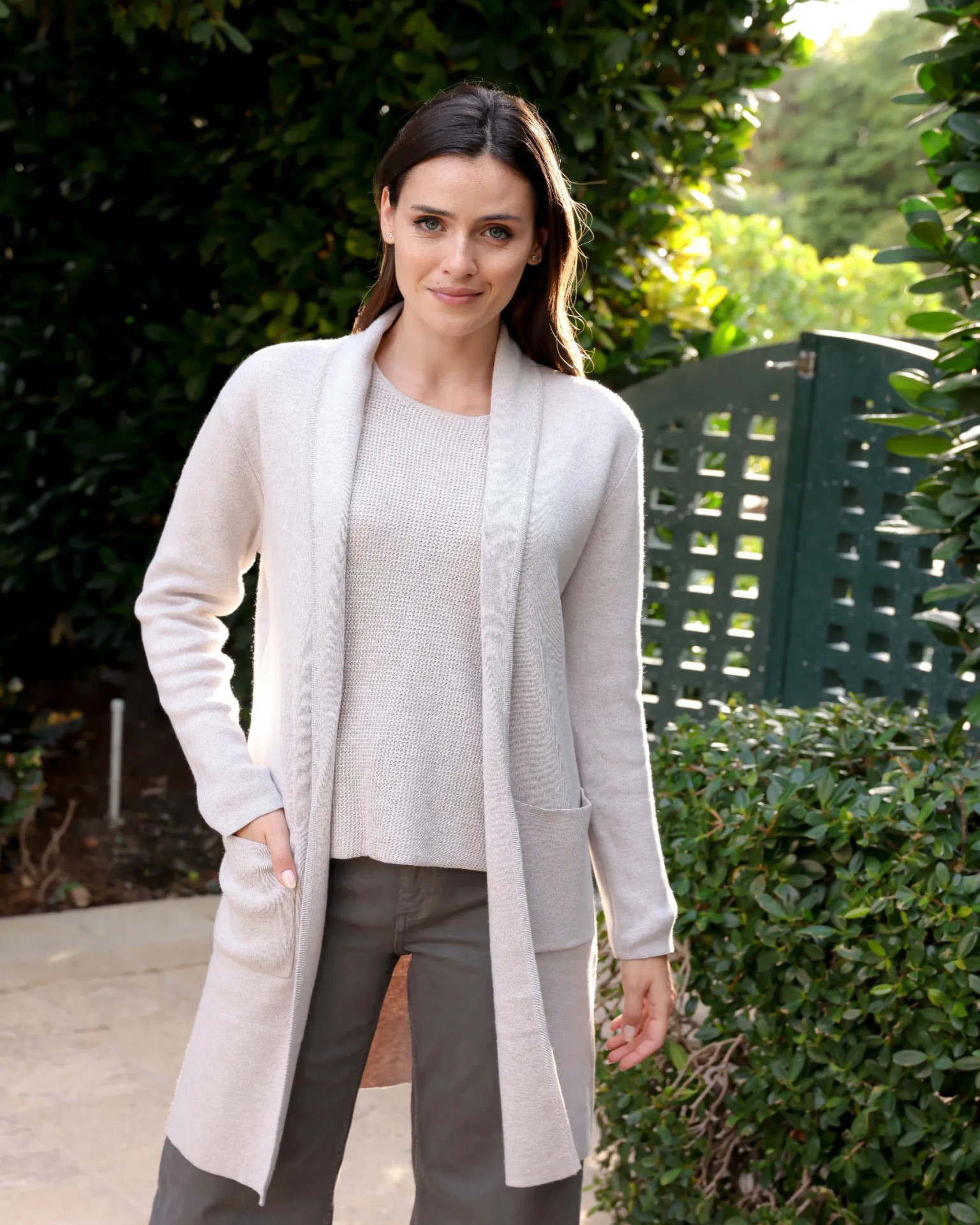 Claudia Nicole Sarah Shawl Collar Cashmere Blend | Island Pursuit
