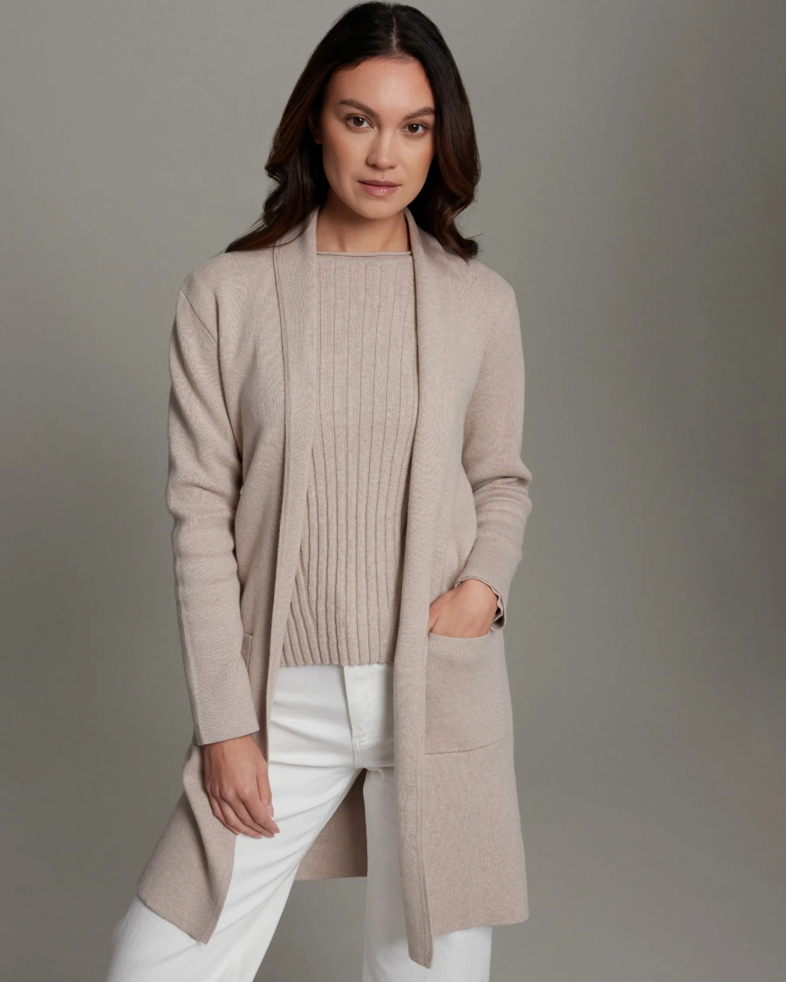 Claudia Nicole Sarah Shawl Collar Cashmere Blend | Island Pursuit