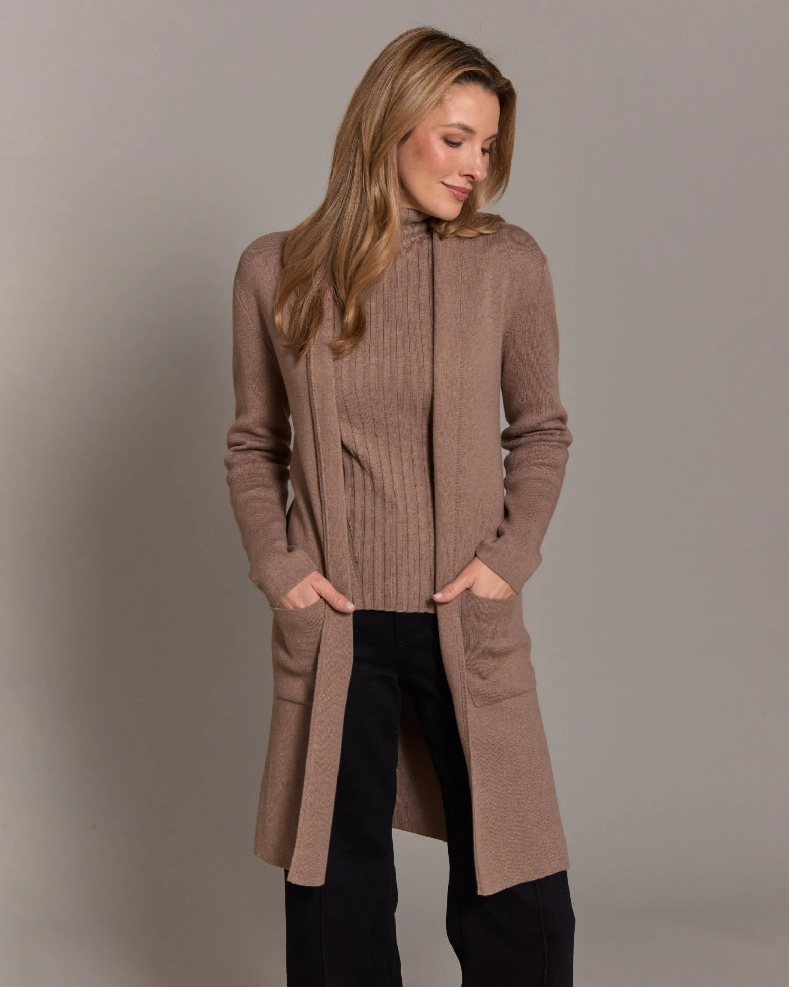 Claudia Nicole Sarah Shawl Collar Cashmere Blend | Island Pursuit