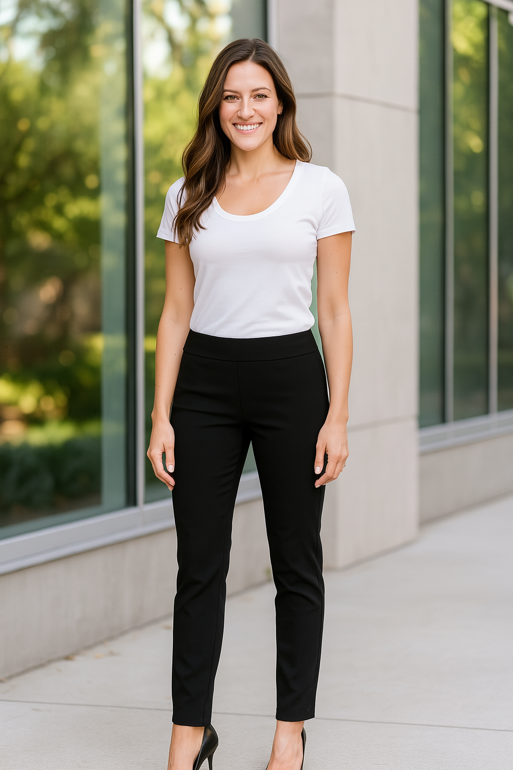 Krazy Larry Pull-On Ankle Pants in Black | Island Pursuit |