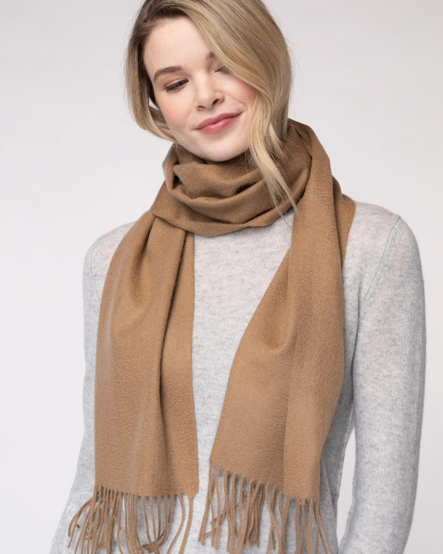 100% Super Fine Mongolian Cashmere Woven Scarf | Island Pursuit