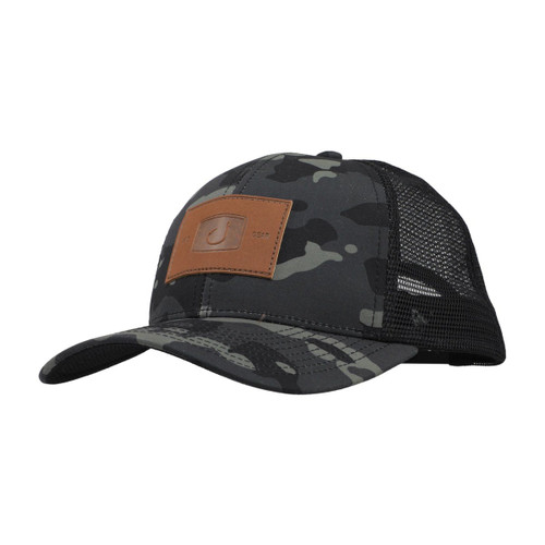 Avid Sportswear Gauge Trucker Hat in Black  Camo 
