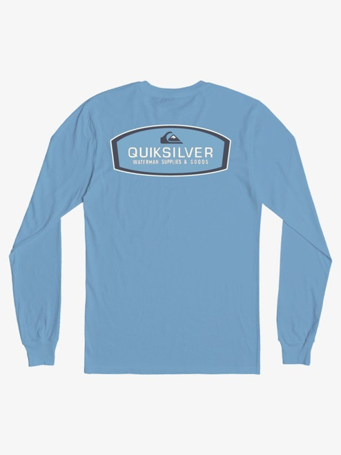 Quiksilver Supplies Long Sleeve T-Shirt in Dusk Blue | Island Pursuit | Free Shipping over $100