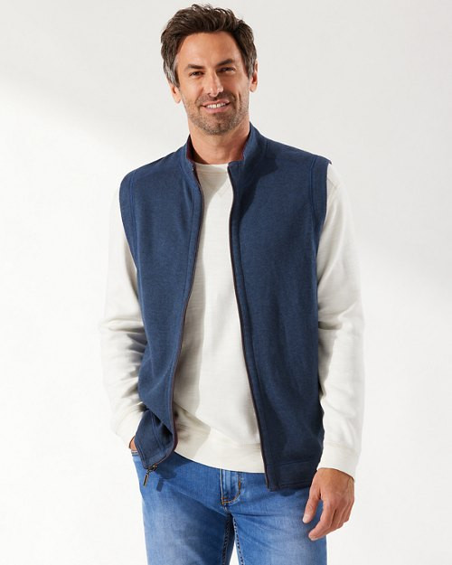 Tommy Bahama Reversible Flipshore Vest in Coastline | Island Pursuit | Free shipping over $100