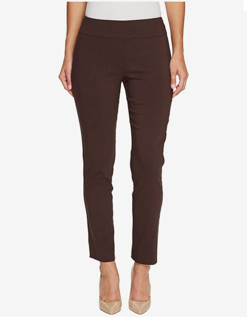 Krazy Larry  Pull-On Ankle Pants in Brown