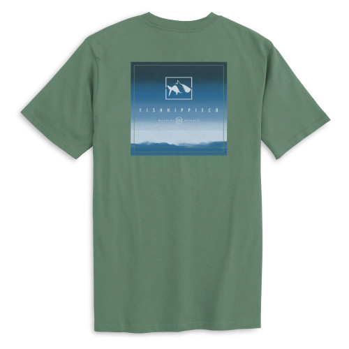 Fish Hippie Focus Short Sleeve Tee in Pine Green 