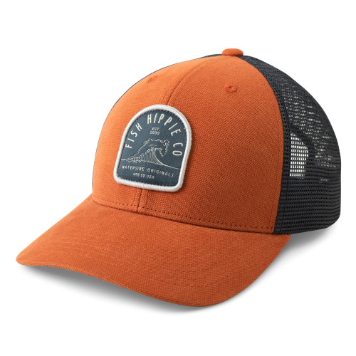 Fish Hippie Zealous Trucker Hat Brick