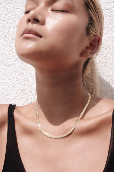 Patra Jordan  Flush Choker Necklace 5MM in Gold 