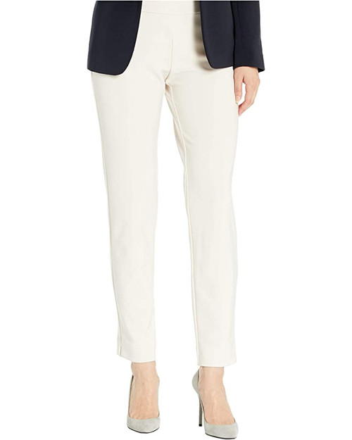 Krazy Larry Microfiber Skinny Pull-On Dress Pants in Cream 